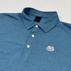 Dunning Golf Polo Shirt Mens 2XL Blue Heather Grand Cypress Performance‎